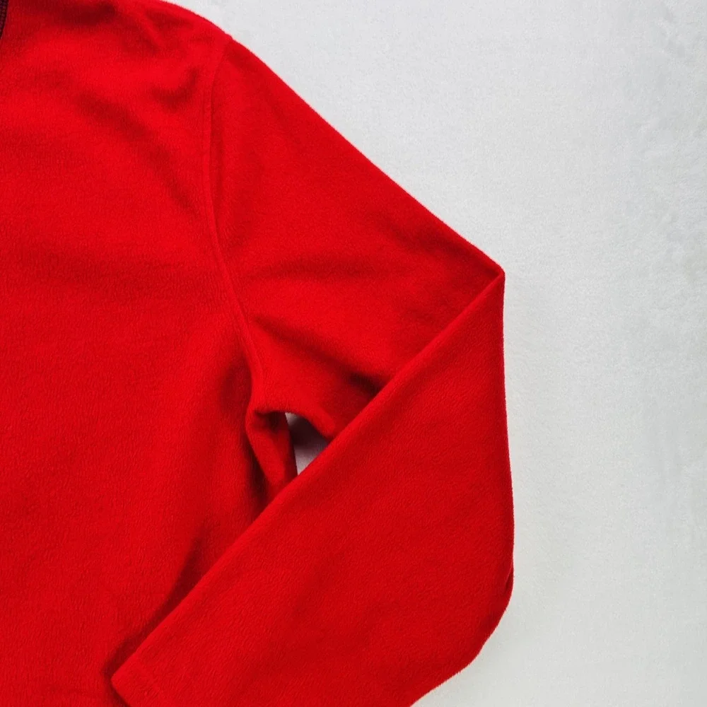 IZOD Pullover Sweater Mens XL Red Fleece Long Sleeve Crewneck Classic Warm Top